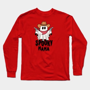 Spooky Mama's Haunting Halloween Night Long Sleeve T-Shirt